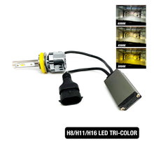 Pegasus Lights Attack LED Headlights Tri-Color TRI-COLOR H8/H11/H16