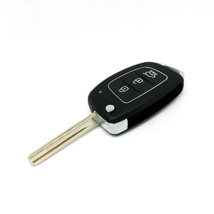 Hyundai 3 button flip key w/ chrome