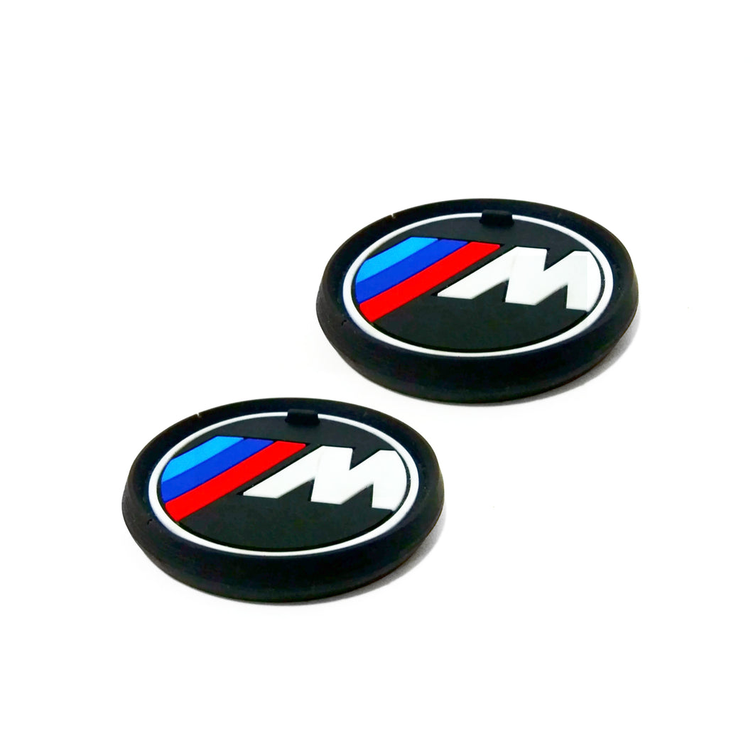 2 PCS BMW M Cup Holder Rubber Mat