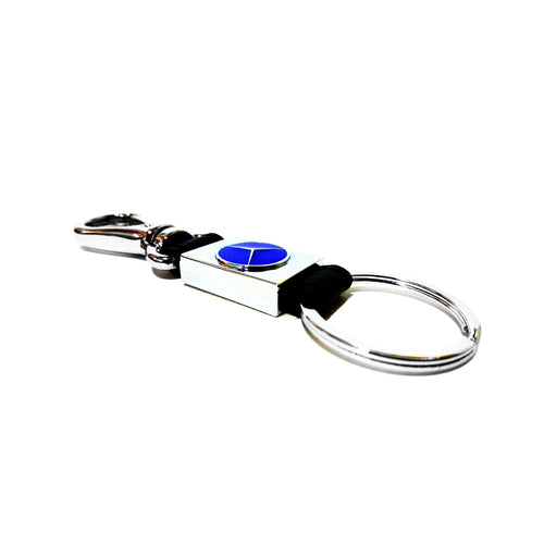 Mercedes Blue Logo Keychain